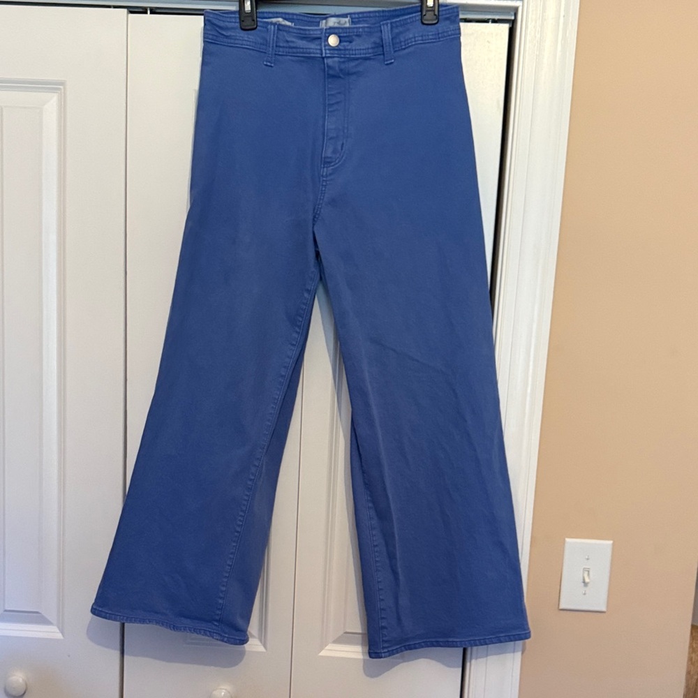 Blue Wide-Leg Jeans